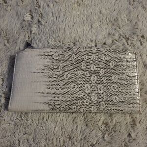 Elegant White/Gray Clutch Bag